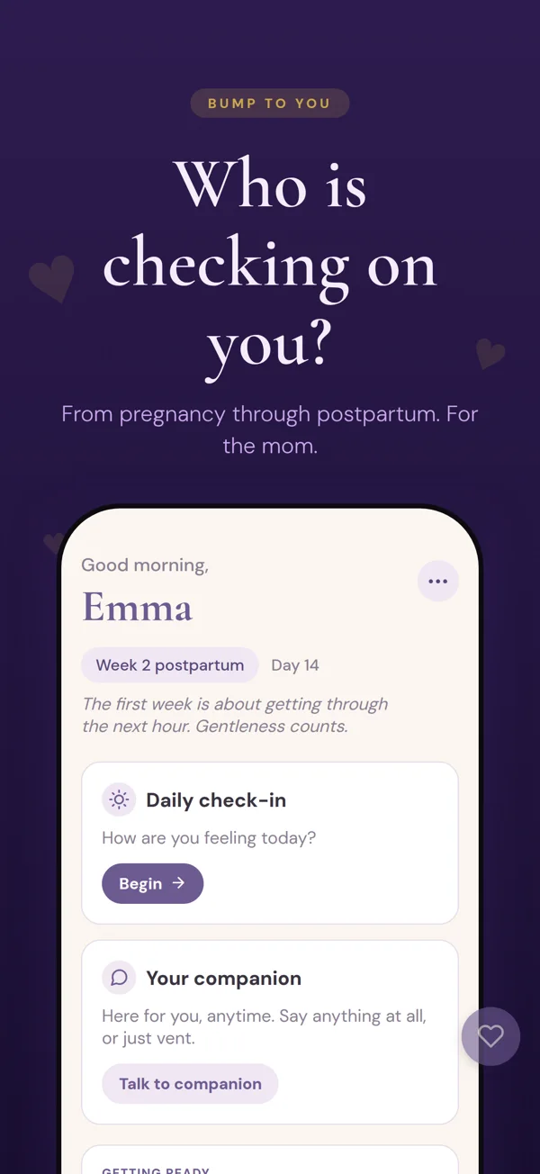 Bump to You App Store product preview showing the home screen